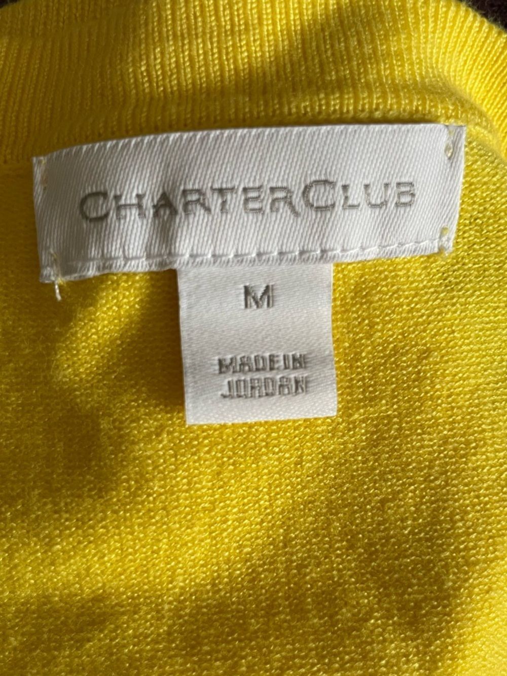 Charter Club Yellow Cardigan - Picture 3 of 5